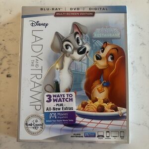Disney Lady and the Tramp Blu-ray  Digital Signature Collection NEW w/Slipcover
